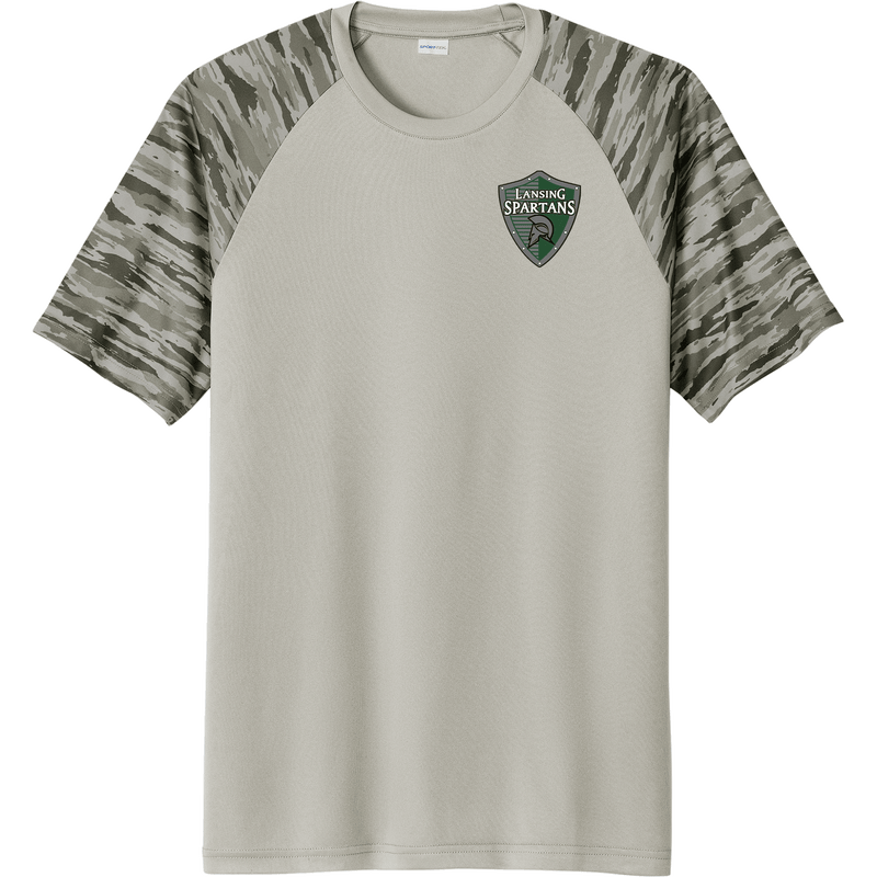 Lansing Spartans Drift Camo Colorblock Tee