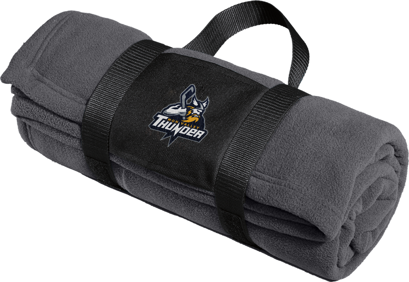 Mon Valley Thunder Fleece Blanket with Carrying Strap