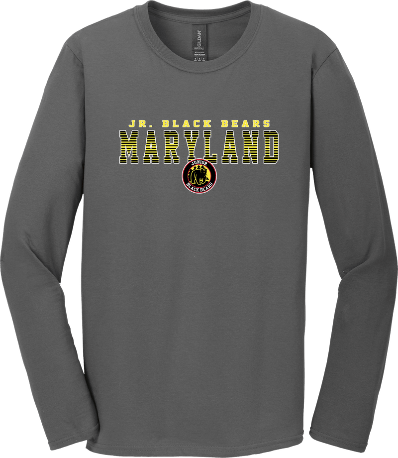 MD Jr. Black Bears Softstyle Long Sleeve T-Shirt