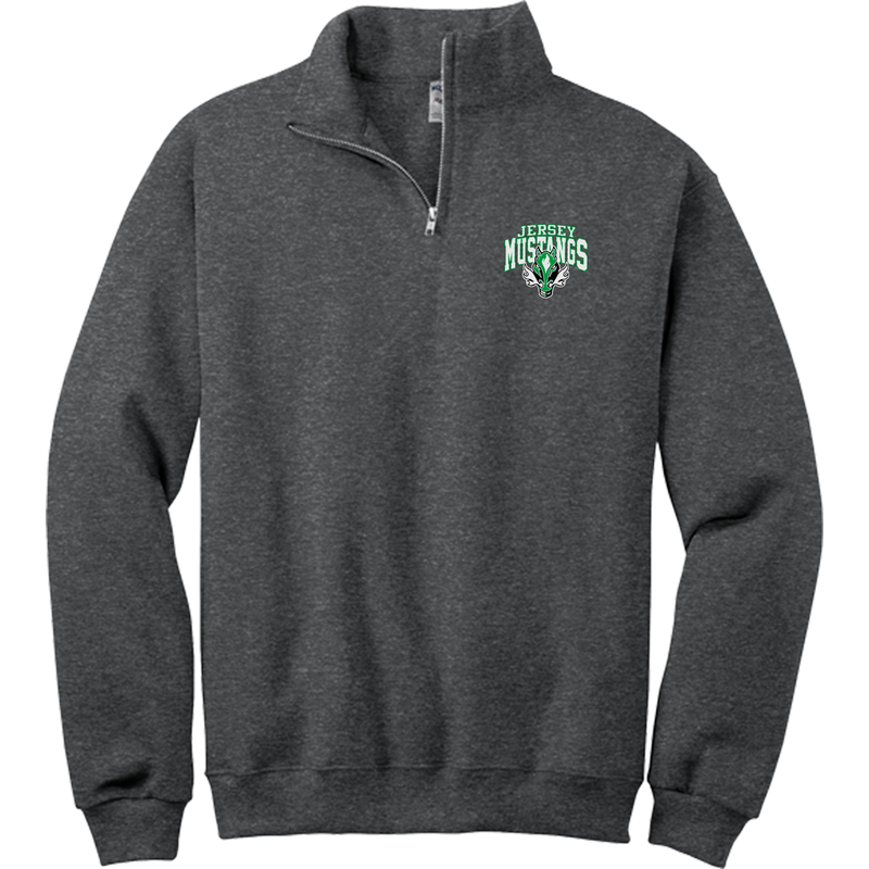 Jersey Mustangs NuBlend 1/4-Zip Cadet Collar Sweatshirt