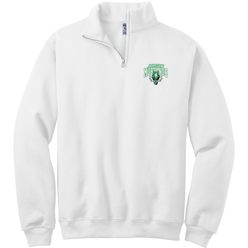 Jersey Mustangs NuBlend 1/4-Zip Cadet Collar Sweatshirt