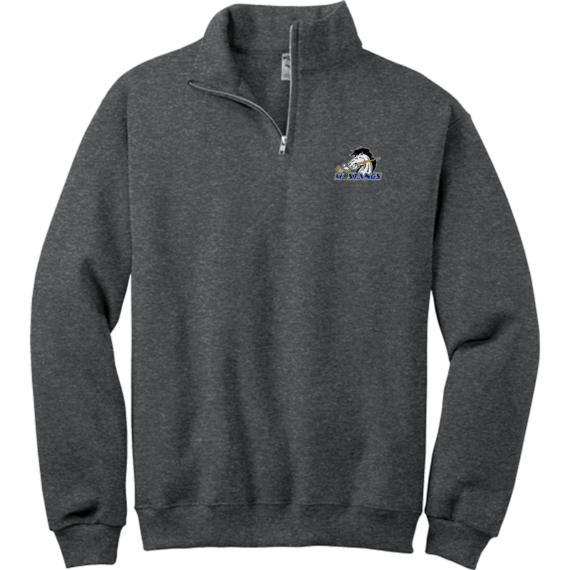 Mid-State Mustangs NuBlend 1/4-Zip Cadet Collar Sweatshirt