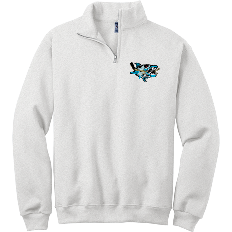 Boca Barracudas NuBlend 1/4-Zip Cadet Collar Sweatshirt