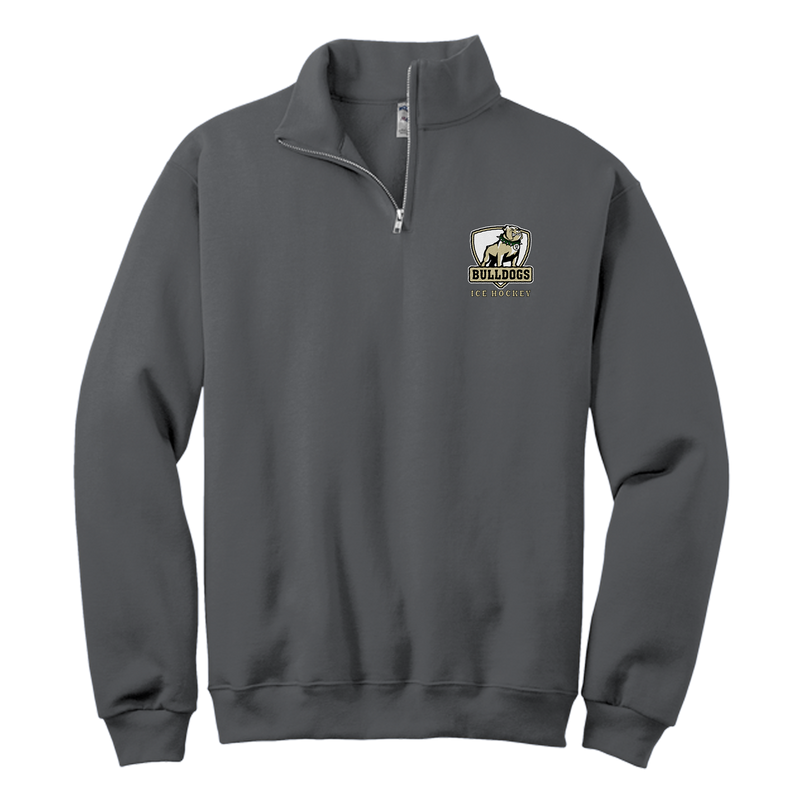 HVM Bulldogs NuBlend 1/4-Zip Cadet Collar Sweatshirt