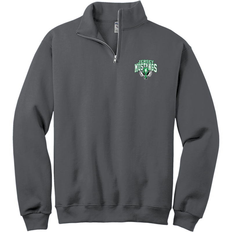 Jersey Mustangs NuBlend 1/4-Zip Cadet Collar Sweatshirt