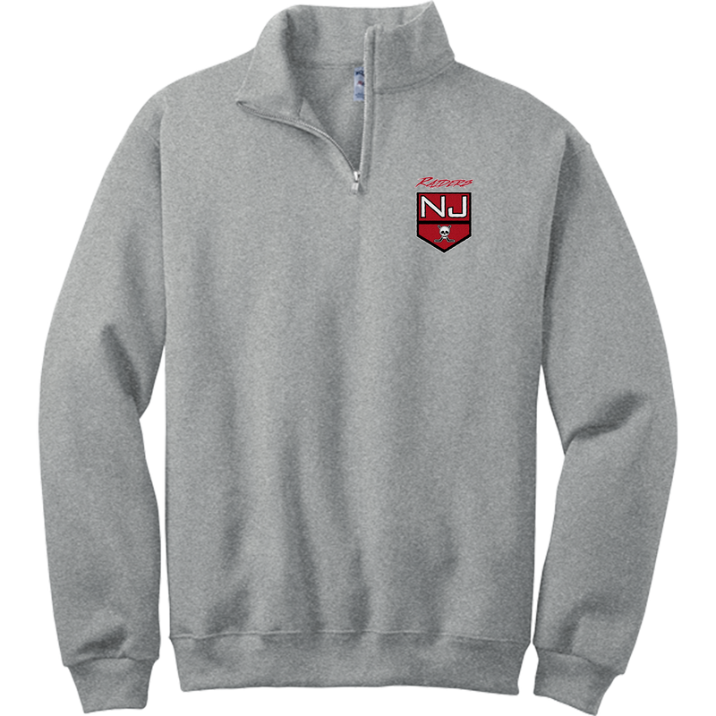 NJ Raiders NuBlend 1/4-Zip Cadet Collar Sweatshirt