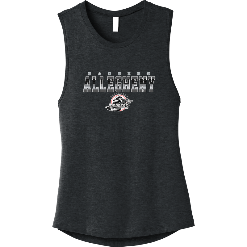 Allegheny Badgers Womens Jersey Muscle Tank