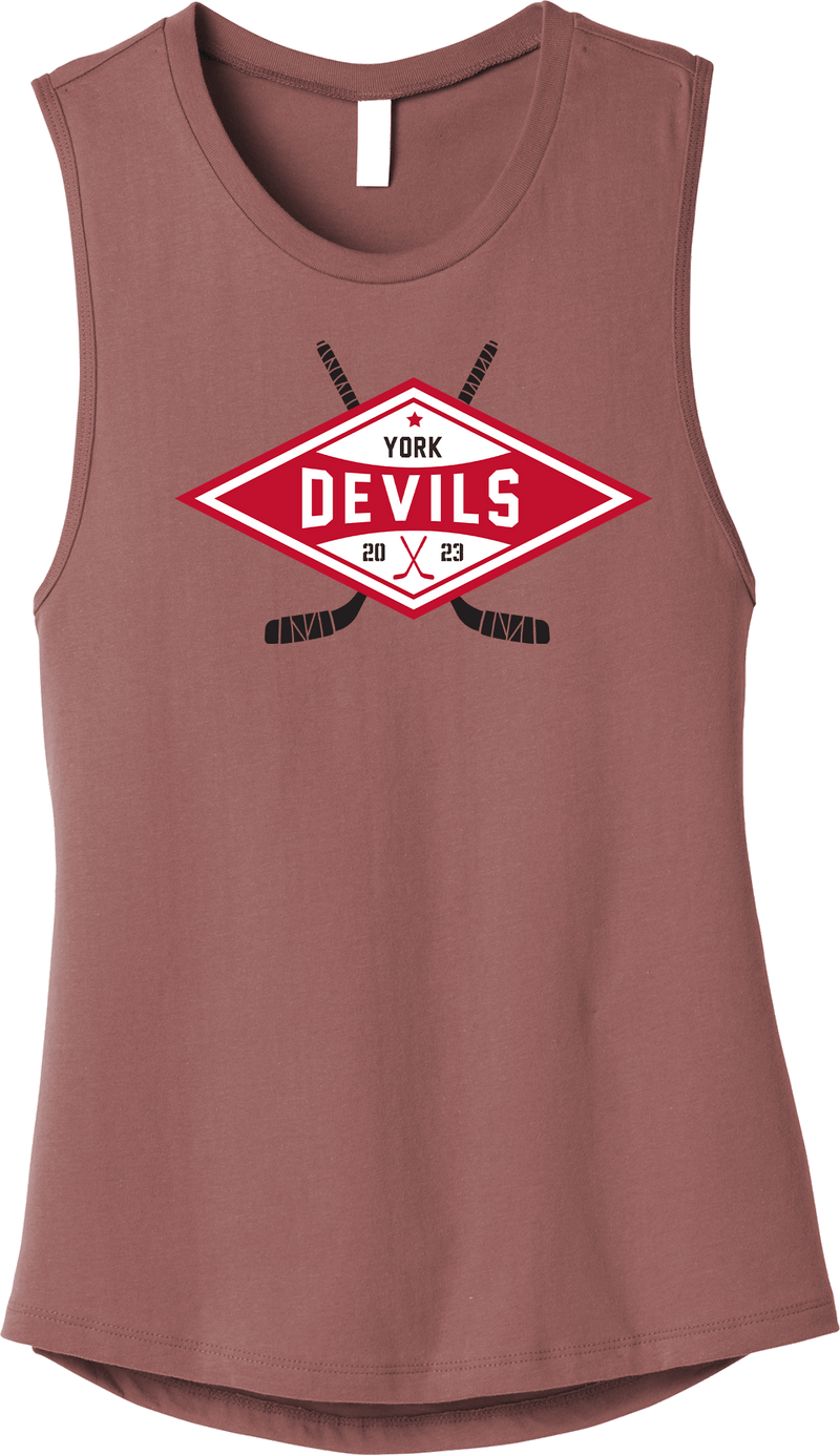 York Devils Womens Jersey Muscle Tank