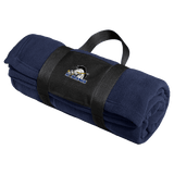 Mid-State Mustangs Fleece Blanket with Carrying Strap