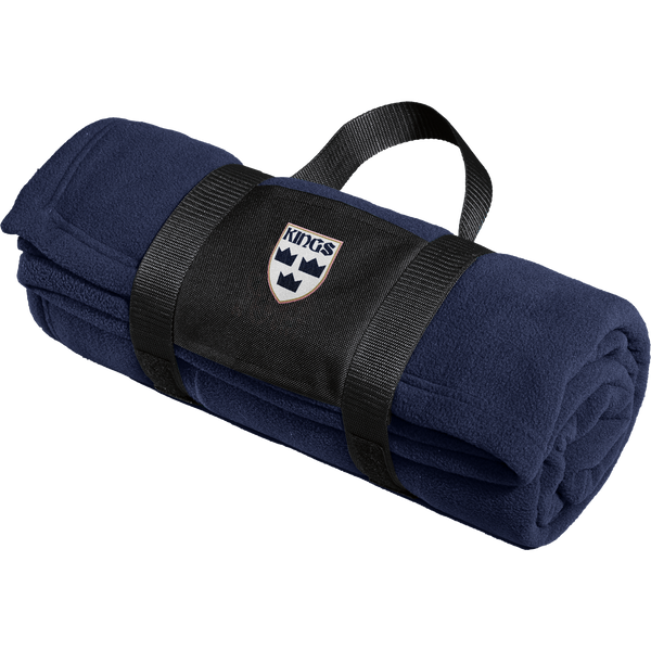 Lady Kings Fleece Blanket with Carrying Strap