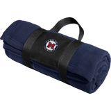 Manalapan Hockey Fleece Blanket with Carrying Strap