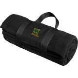 HVM Montgomery Fleece Blanket with Carrying Strap