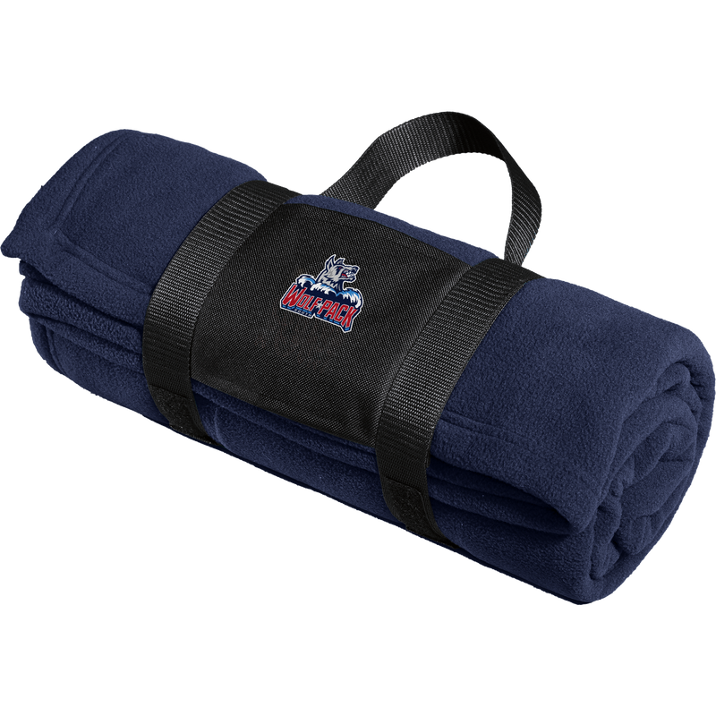 CT Wolfpack South Fleece Blanket with Carrying Strap