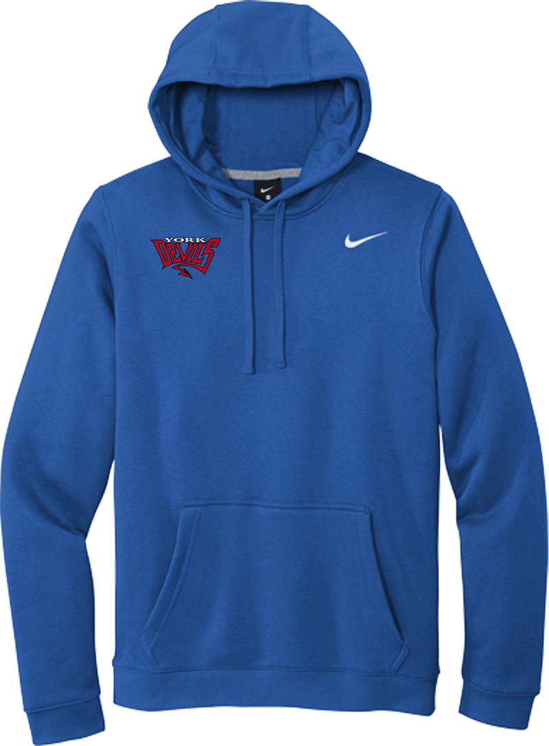 York Devils Nike Club Fleece Pullover Hoodie