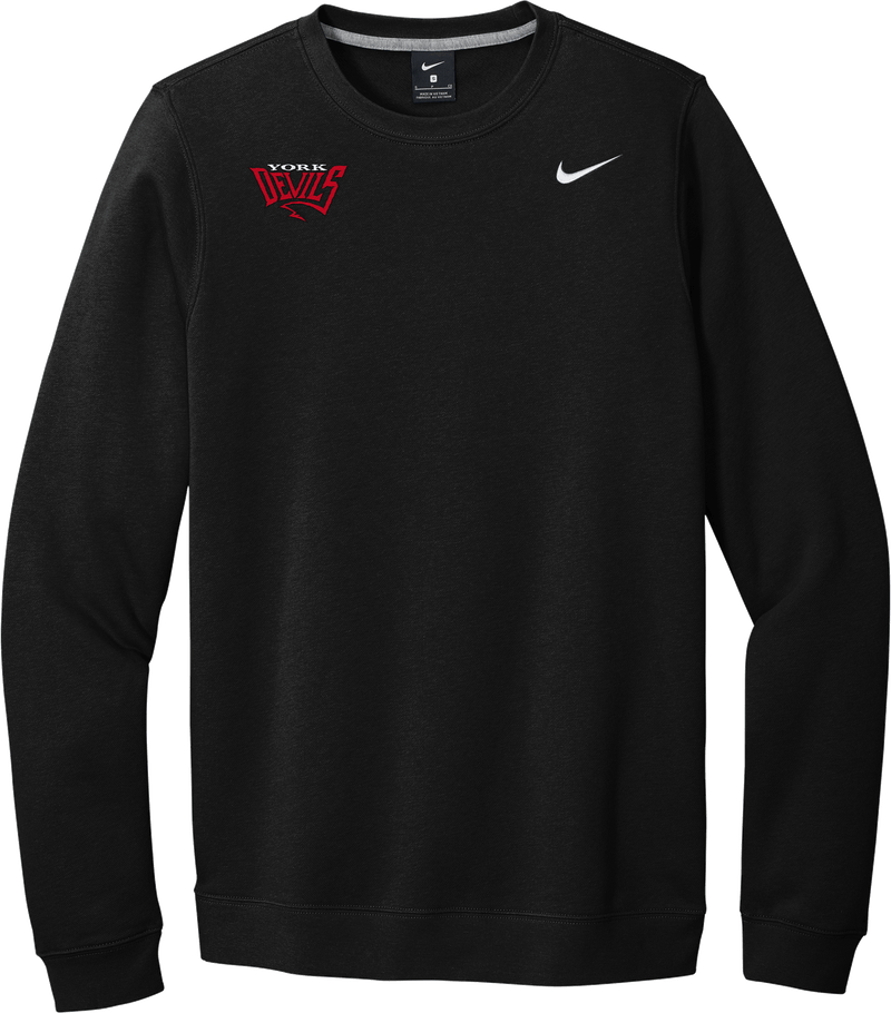 York Devils Nike Club Fleece Crew