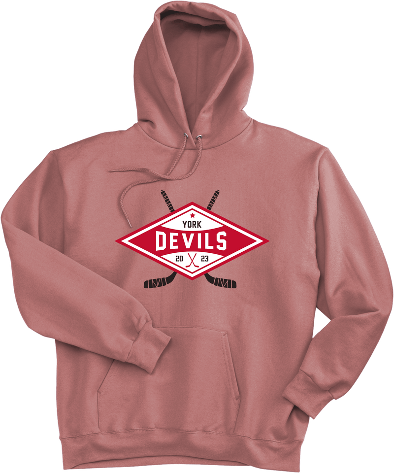 York Devils Ultimate Cotton - Pullover Hooded Sweatshirt