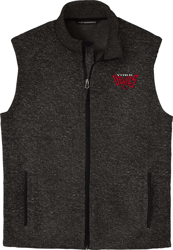 York Devils Sweater Fleece Vest