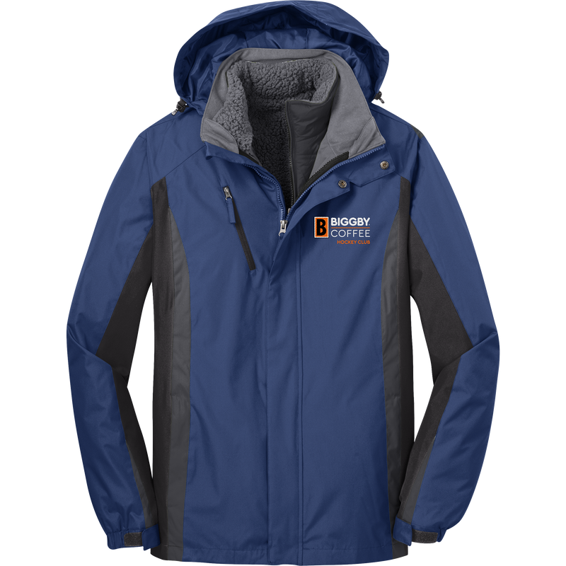 Biggby Coffee Hockey Club Colorblock 3-in-1 Jacket