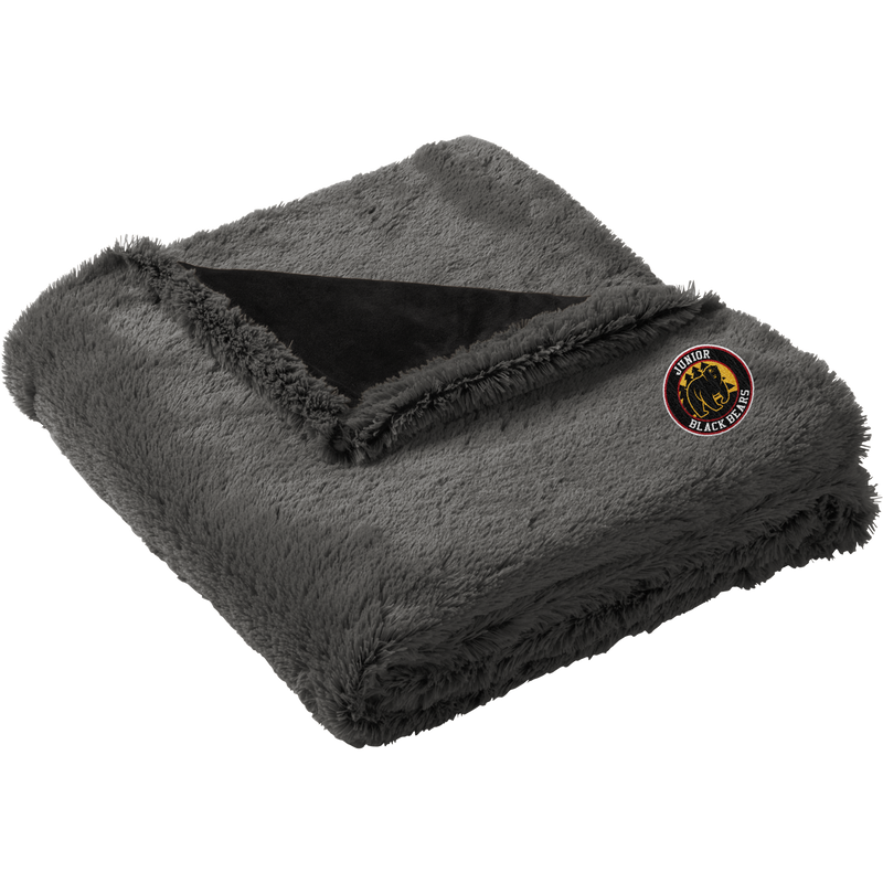 MD Jr. Black Bears Faux Fur Blanket