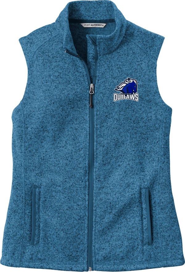 Brandywine Outlaws Ladies Sweater Fleece Vest