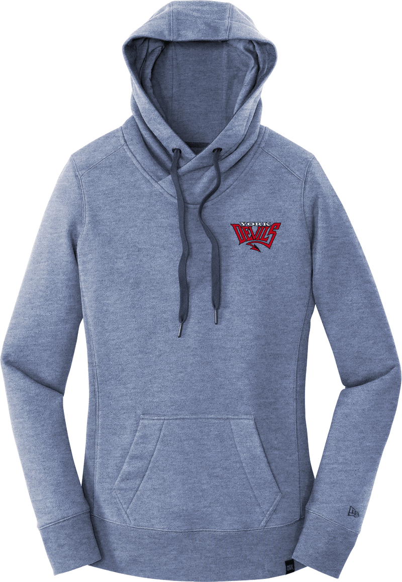 York Devils New Era Ladies French Terry Pullover Hoodie