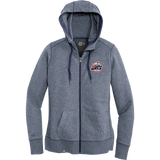 Metro Jets New Era Ladies French Terry Full-Zip Hoodie