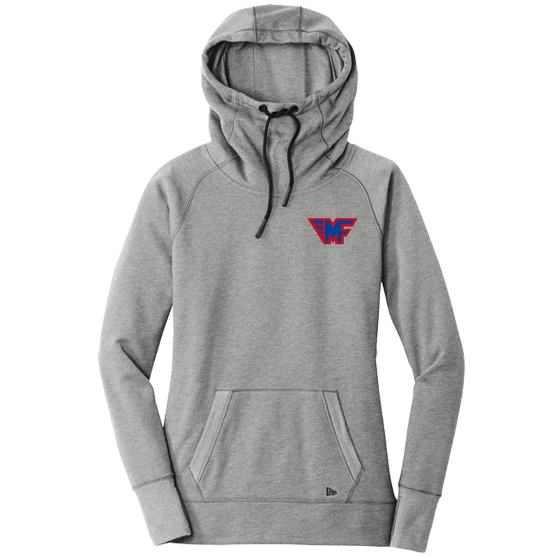 Mid-Fairfield New Era Ladies Tri-Blend Fleece Pullover Hoodie