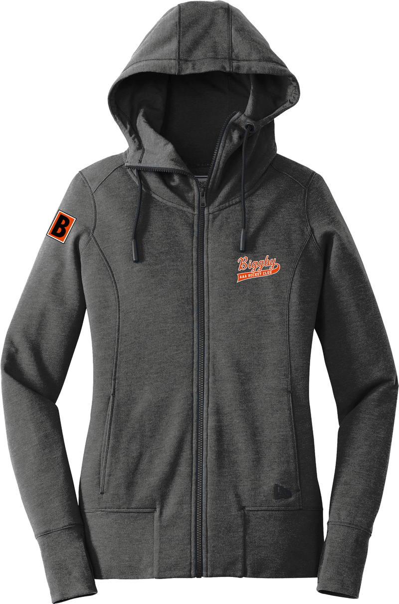 Biggby Coffee AAA New Era Ladies Tri-Blend Fleece Full-Zip Hoodie