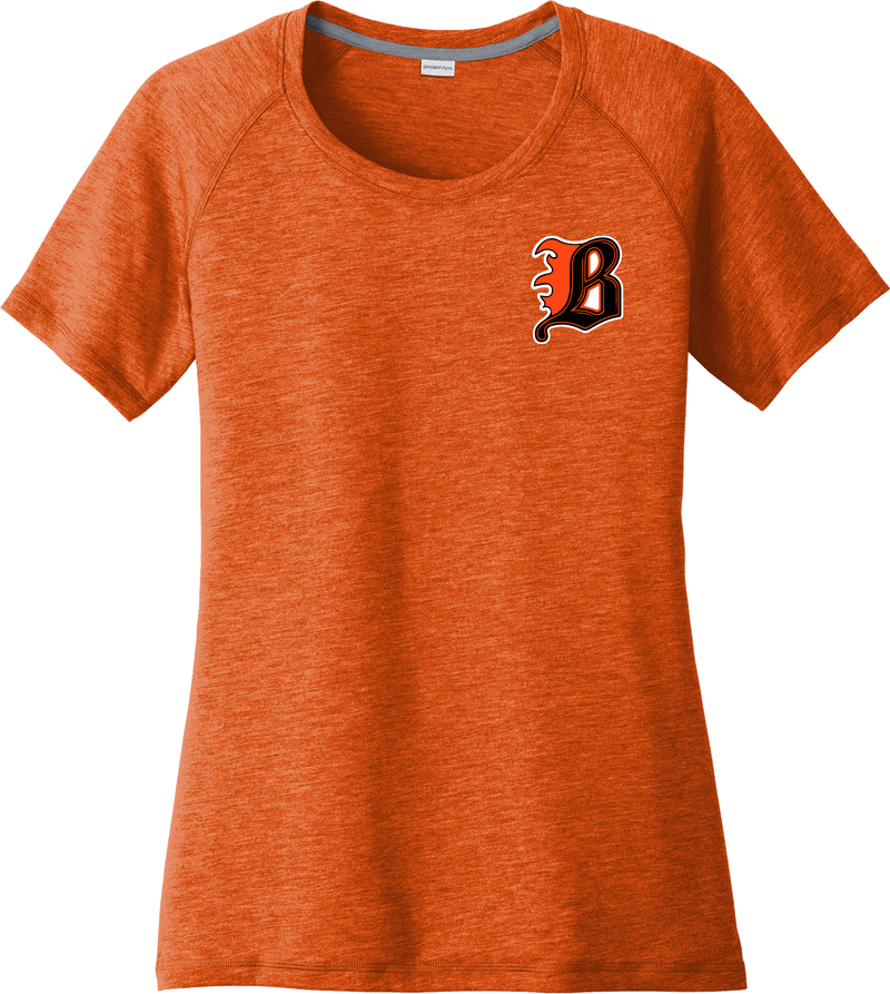 Philadelphia Blazers Ladies PosiCharge Tri-Blend Wicking Scoop Neck Raglan Tee