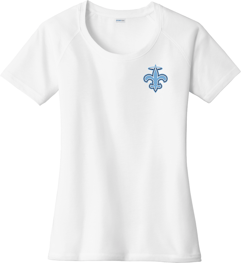 Ramapo Saints Ladies PosiCharge Tri-Blend Wicking Scoop Neck Raglan Tee