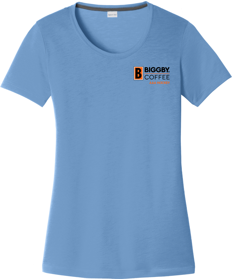 Biggby Coffee AAA Ladies PosiCharge Competitor Cotton Touch Scoop Neck Tee