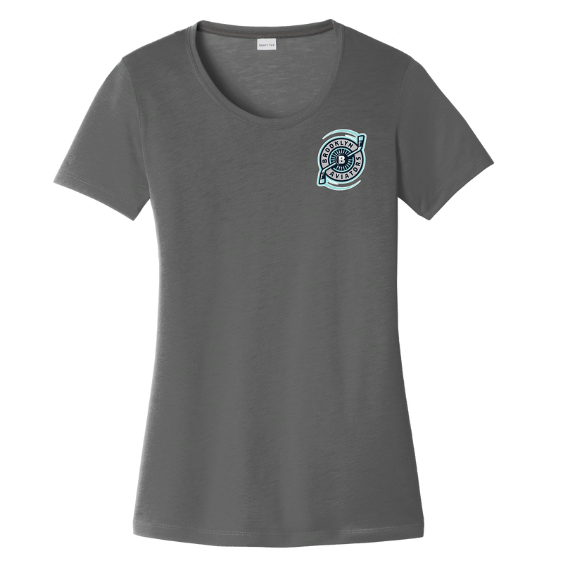 Brooklyn Aviators Ladies PosiCharge Competitor Cotton Touch Scoop Neck Tee