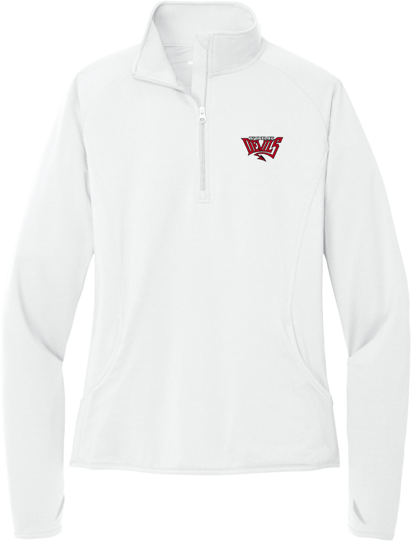 York Devils Ladies Sport-Wick Stretch 1/4-Zip Pullover