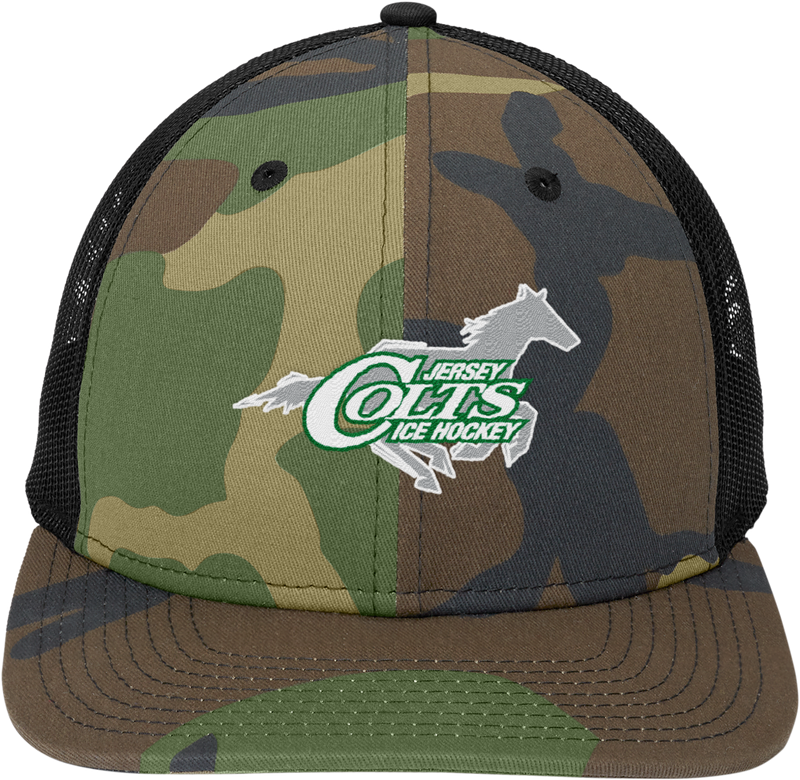 NJ Colts New Era Snapback Low Profile Trucker Cap