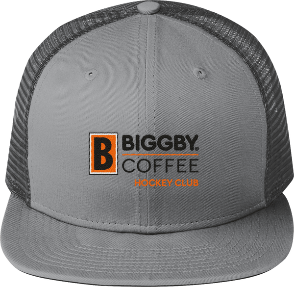 Biggby Coffee Hockey Club New Era Original Fit Snapback Trucker Cap