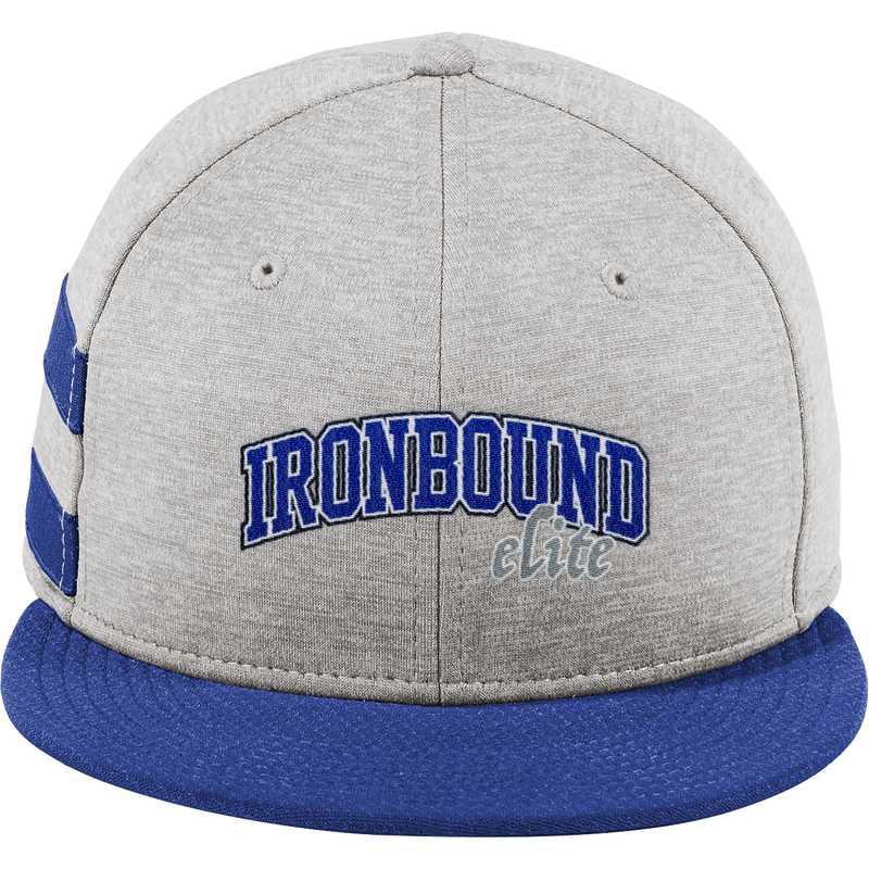 Ironbound New Era Shadow Heather Striped Flat Bill Snapback Cap