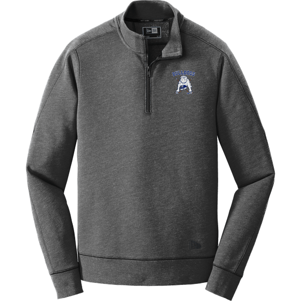 Chicago Bulldogs New Era Tri-Blend Fleece 1/4-Zip Pullover