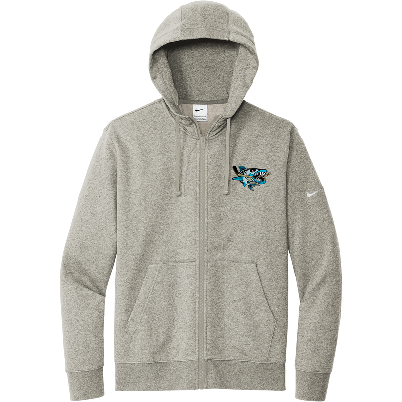 Boca Barracudas Nike Club Fleece Sleeve Swoosh Full-Zip Hoodie