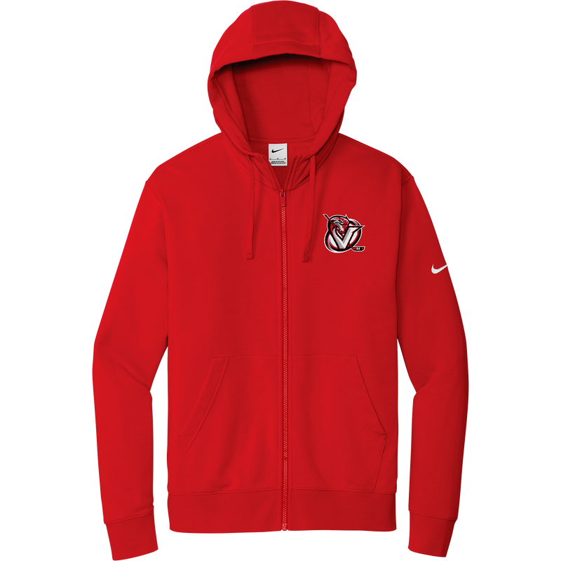 Venom Hockey Club Nike Club Fleece Sleeve Swoosh Full-Zip Hoodie