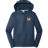 CT Whalers Tier 1 Youth Performance Fleece Pullover Hooded Sweatshirt