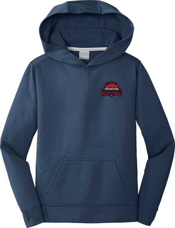 Philadelphia Resistance Youth Performance Fleece Pullover Hooded Sweatshirt