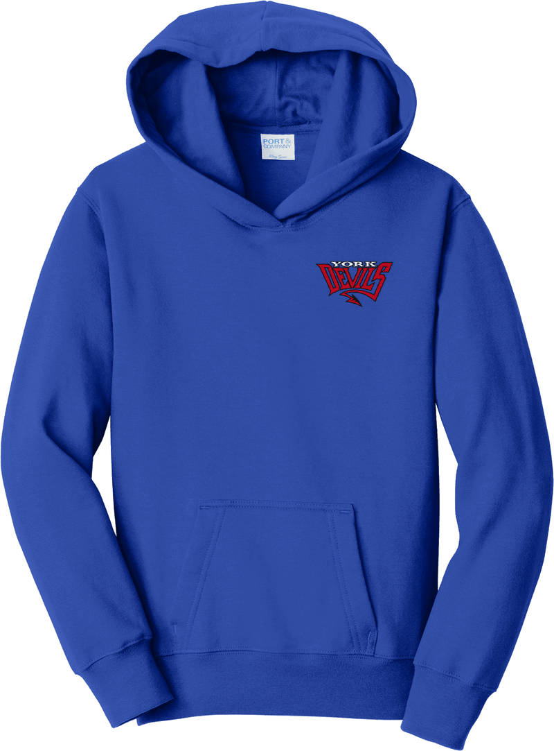 York Devils Youth Fan Favorite Fleece Pullover Hooded Sweatshirt