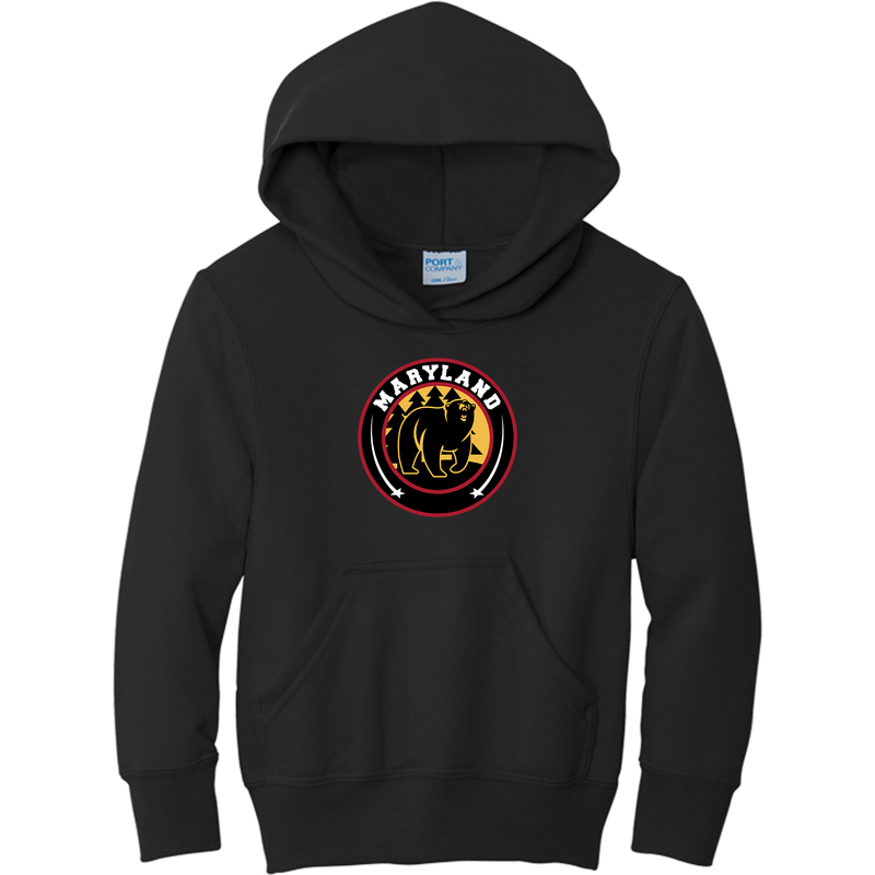 Maryland Black Bears Youth Core Fleece Pullover Hooded Sweatshirt
