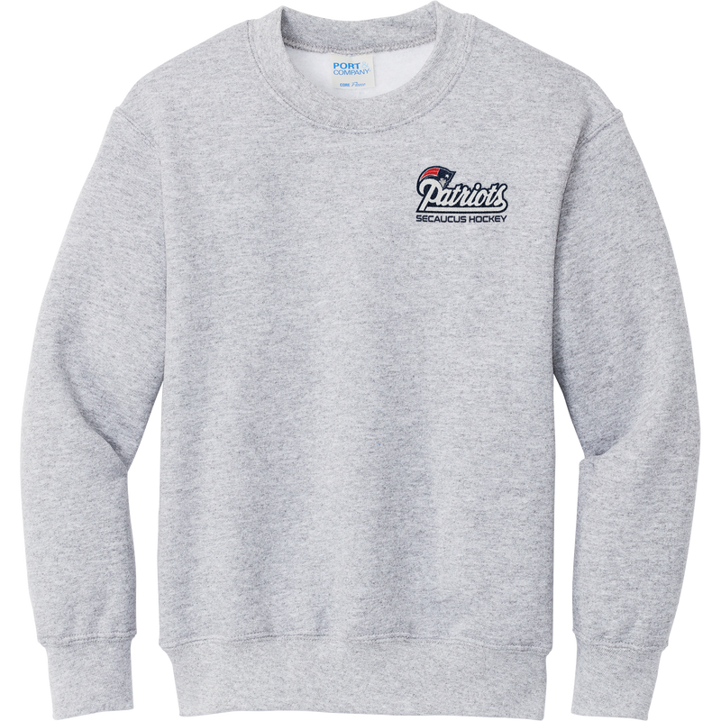 Secaucus Patriots Youth Core Fleece Crewneck Sweatshirt