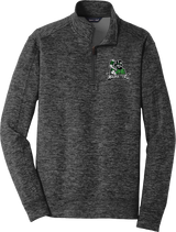 Atlanta Madhatters PosiCharge Electric Heather Fleece 1/4-Zip Pullover