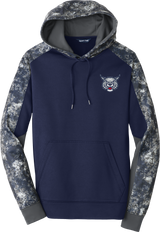 CT Bobcats Sport-Wick Mineral Freeze Fleece Colorblock Hooded Pullover