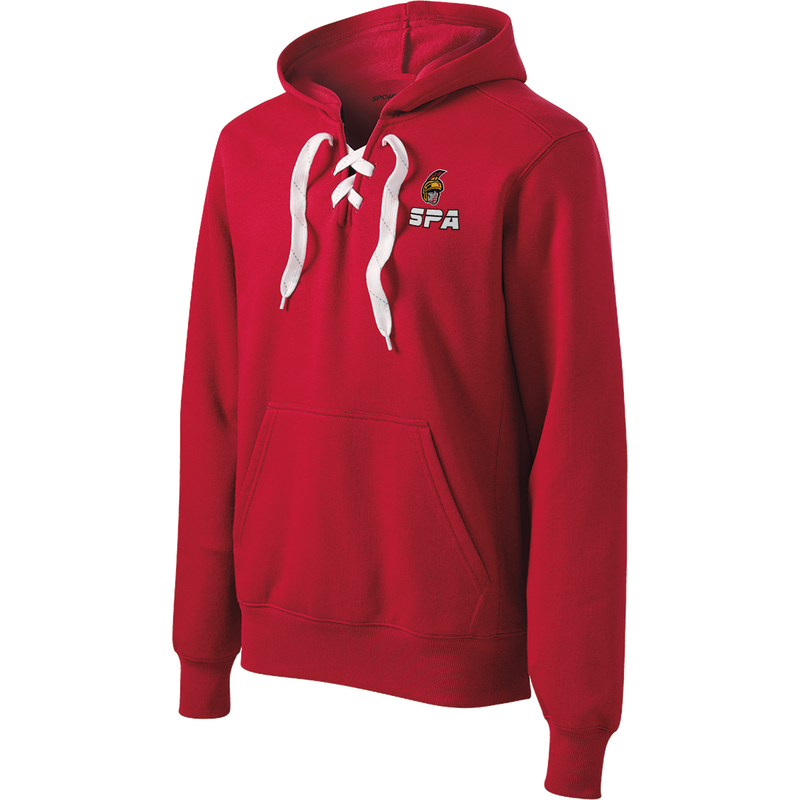 Seacoast Spartans Lace Up Pullover Hooded Sweatshirt