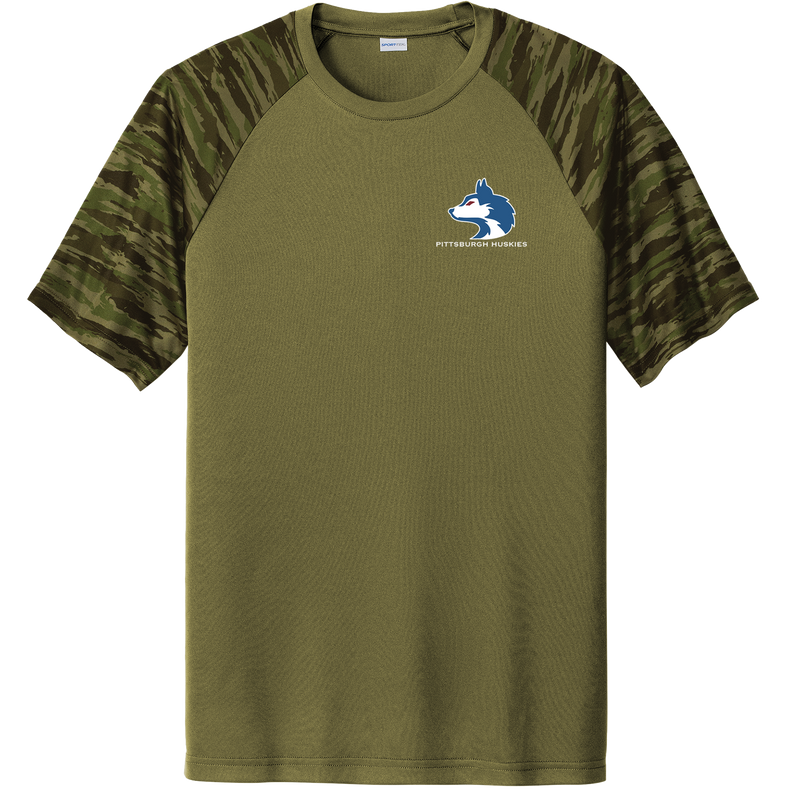 Pittsburgh Huskies Drift Camo Colorblock Tee