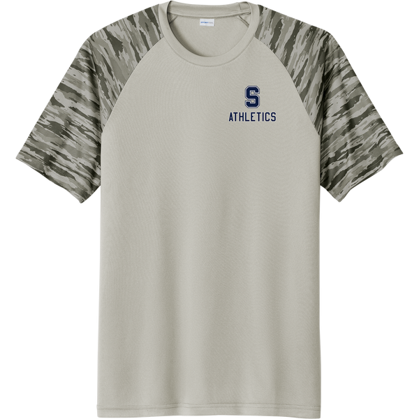 Midd South Athletics Drift Camo Colorblock Tee