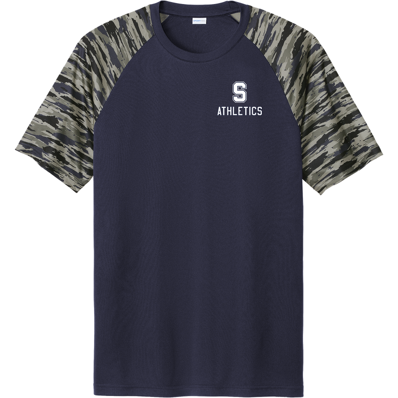 Midd South Athletics Drift Camo Colorblock Tee